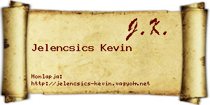 Jelencsics Kevin névjegykártya
